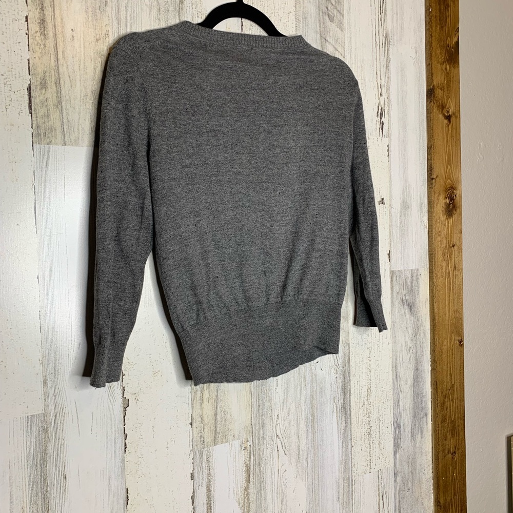 LOFT cardigan Pima cotton gray color - Picture 2 of 5